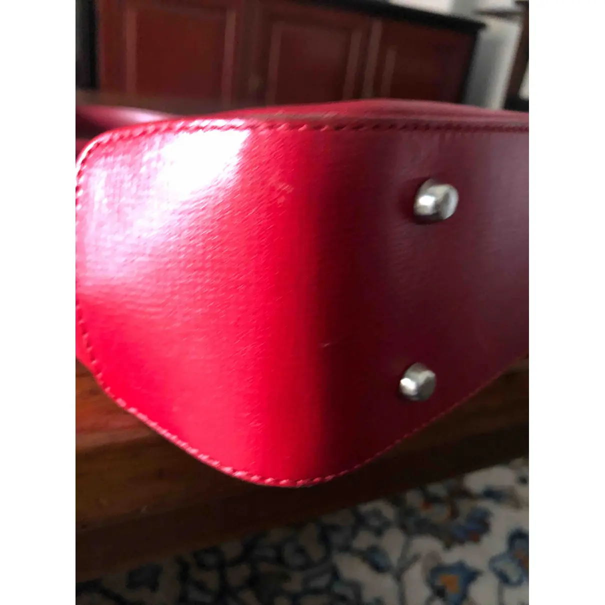 Leather handbag Valextra