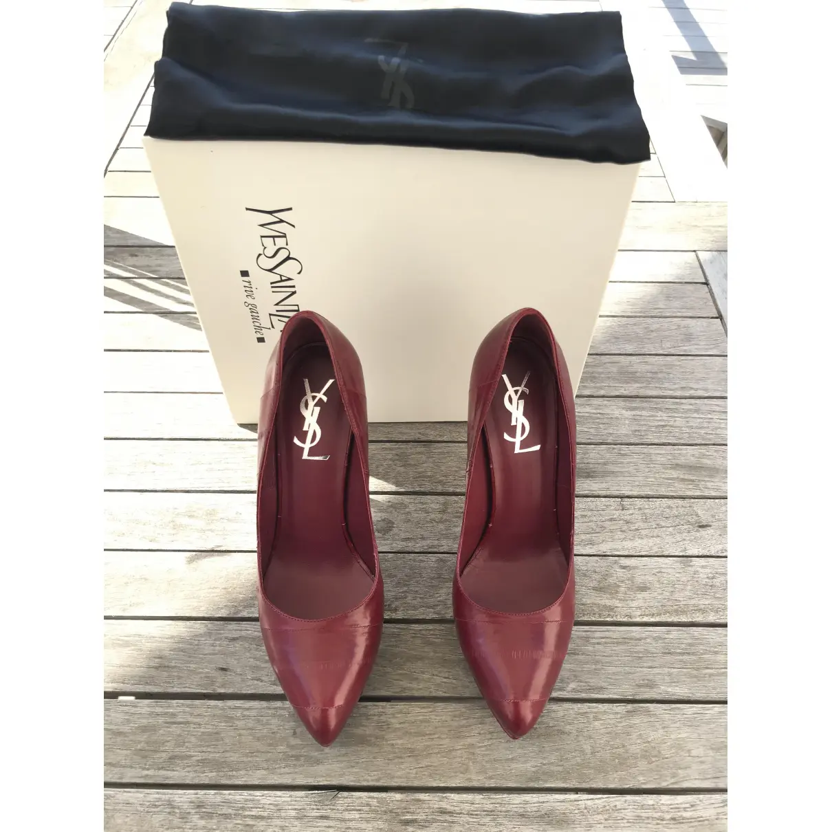 Buy Yves Saint Laurent Leather heels online