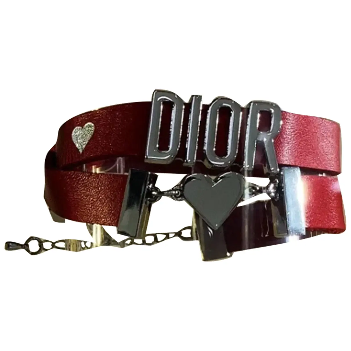Red Metal Bracelet Dior