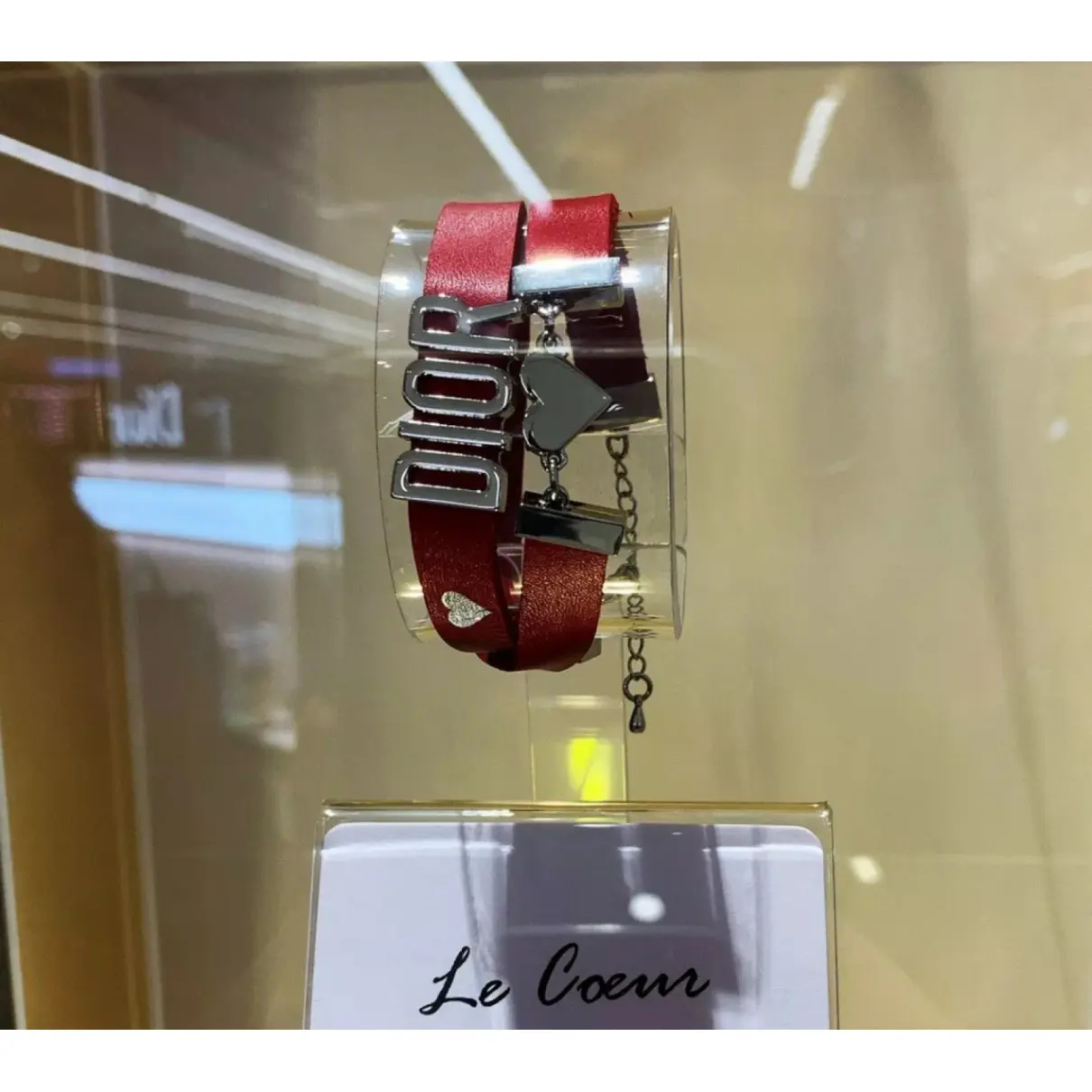Buy Dior Red Metal Bracelet online