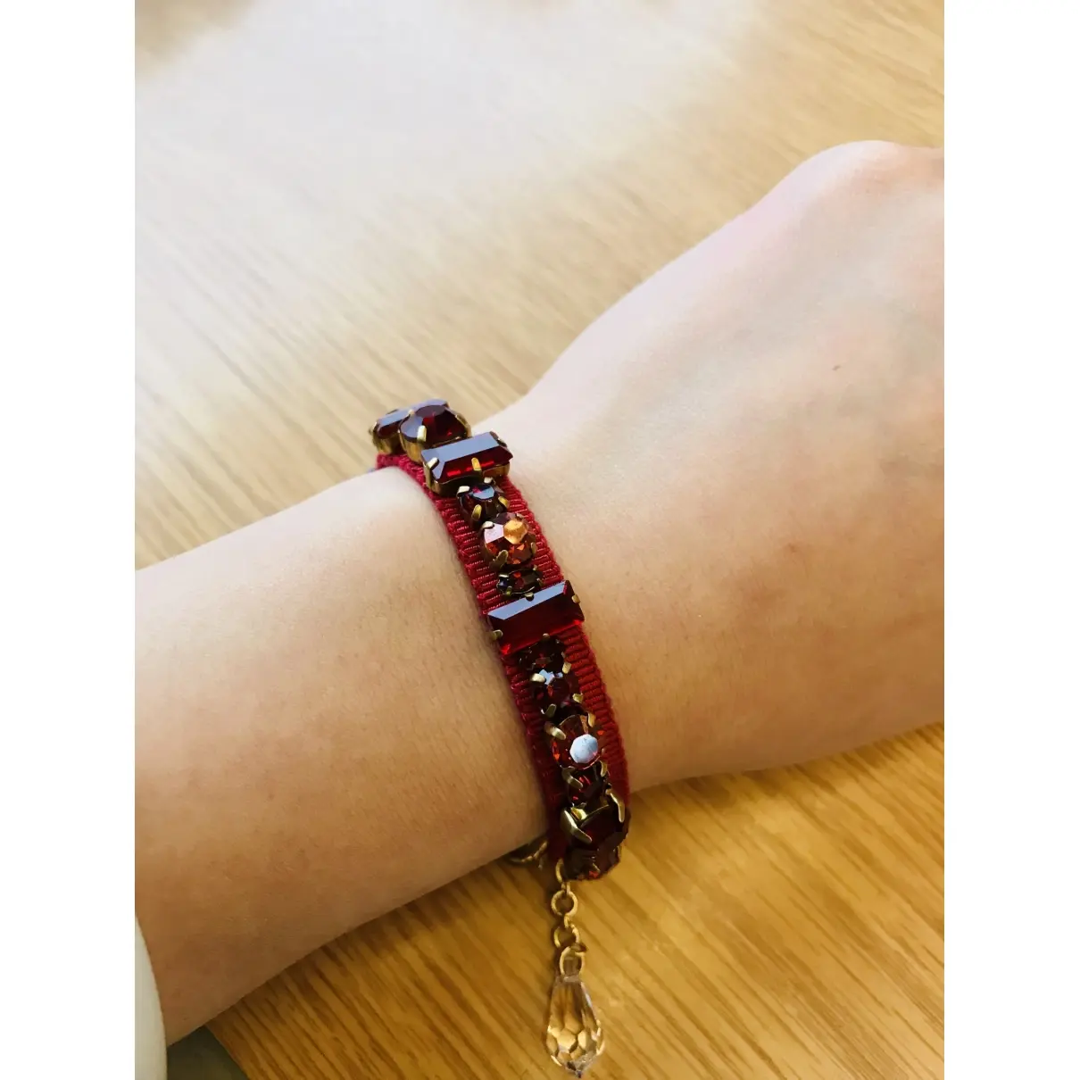 Jenny Packham Red Metal Bracelet for sale