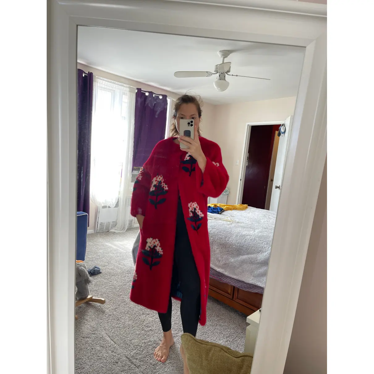 Mink coat Carolina Herrera