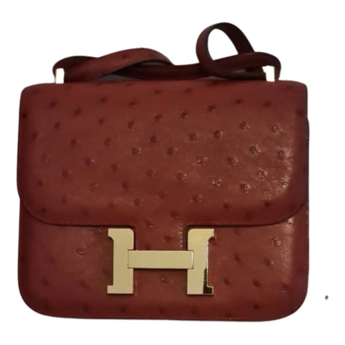 Constance ostrich handbag Hermès