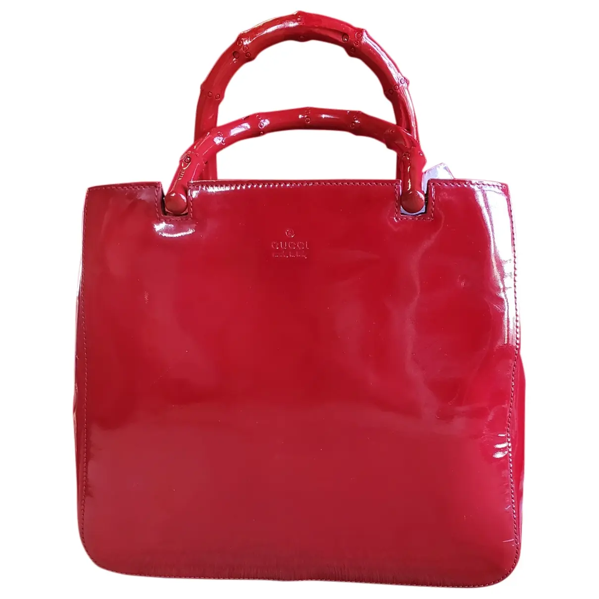 Bamboo patent leather tote Gucci - Vintage