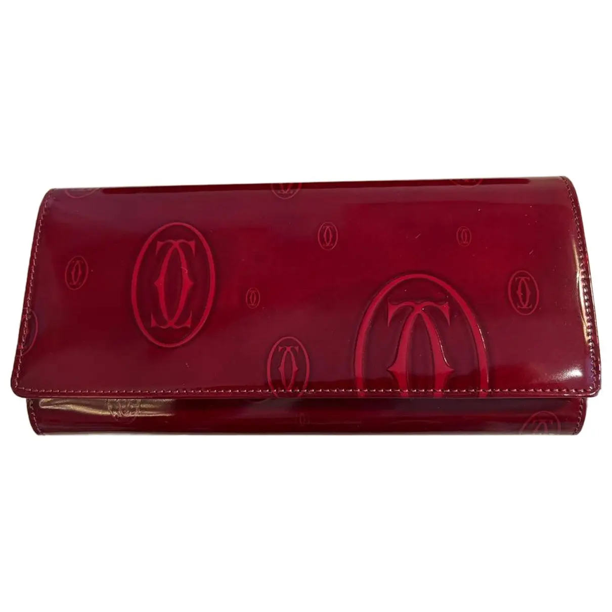 Patent leather clutch bag Cartier
