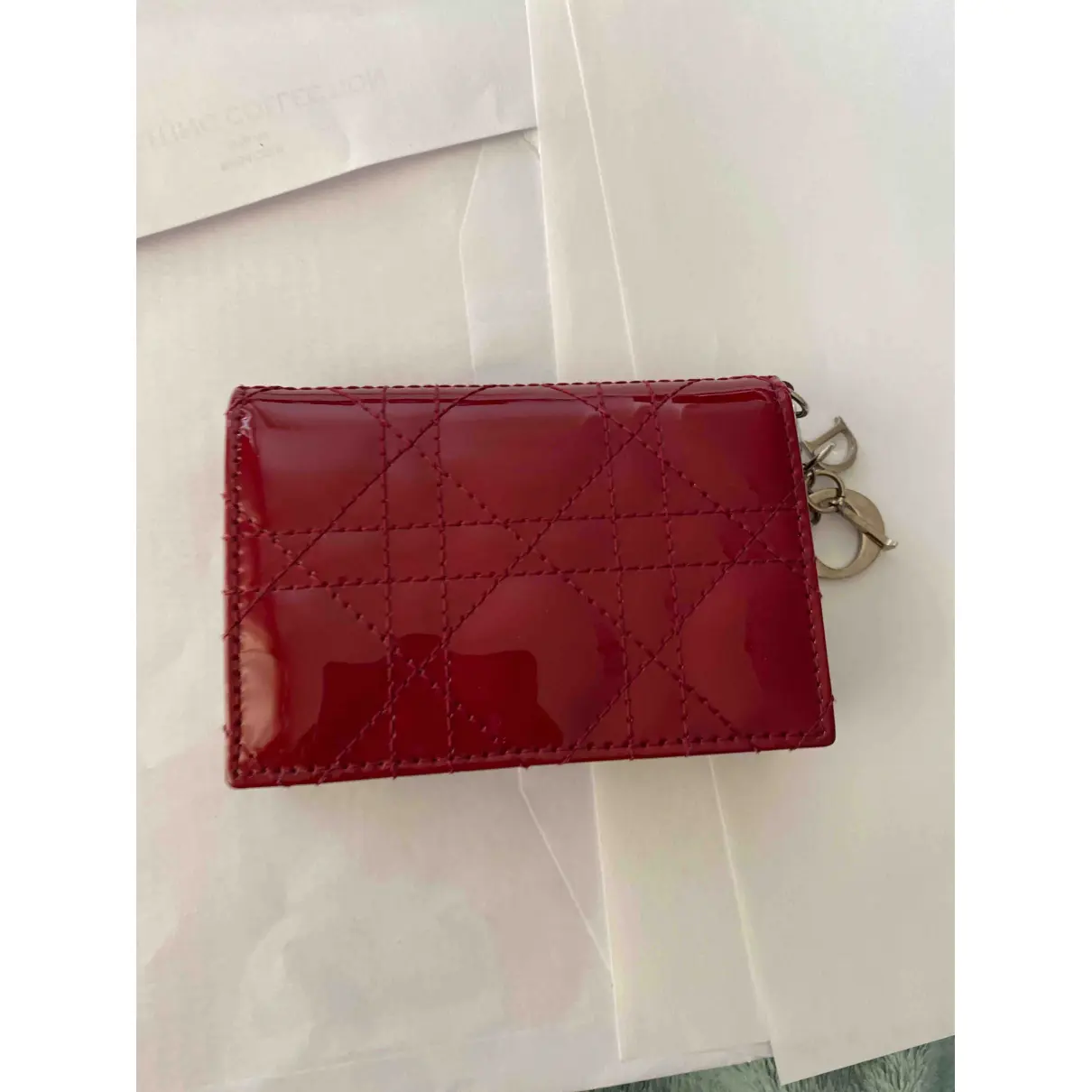 Buy Dior Patent leather card wallet online