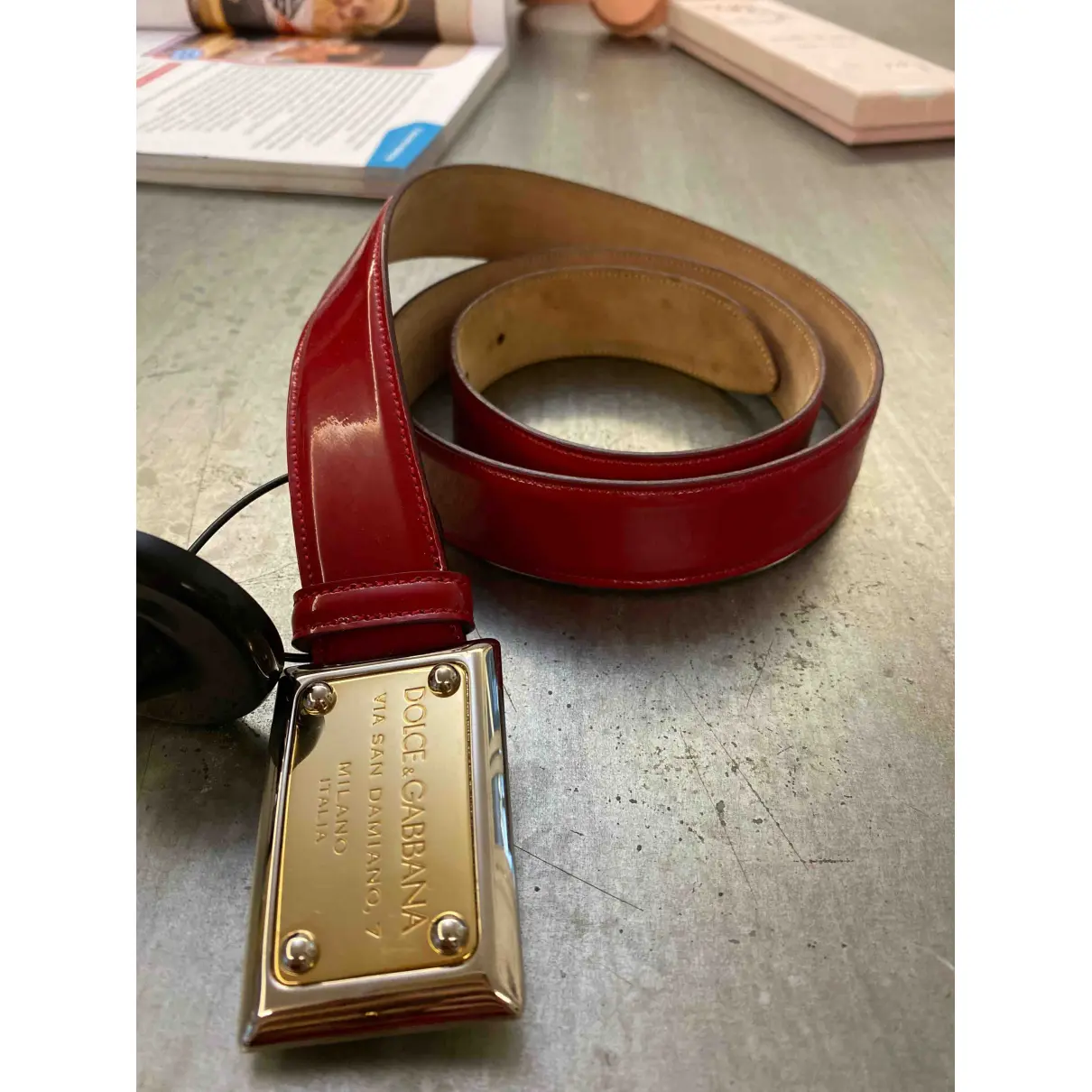 Buy Dolce & Gabbana Patent leather belt online