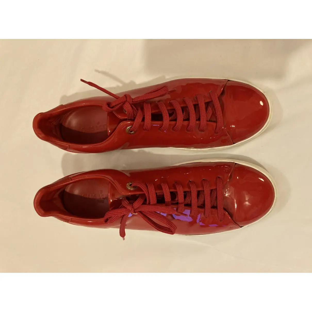 Buy Louis Vuitton FrontRow patent leather trainers online