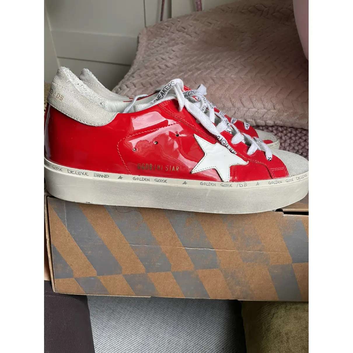 Hi Star patent leather trainers Golden Goose