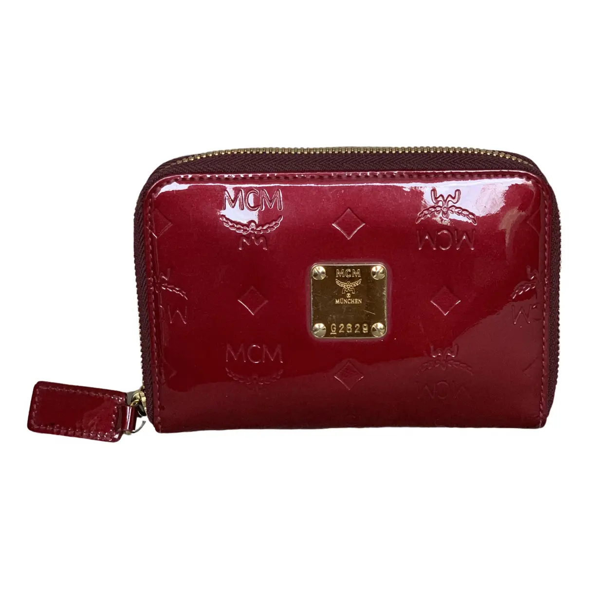 Patent leather wallet MCM