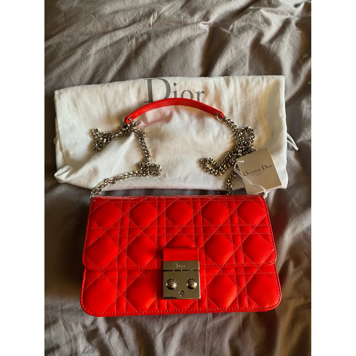 Buy Dior Miss Dior Promenade patent leather crossbody bag online