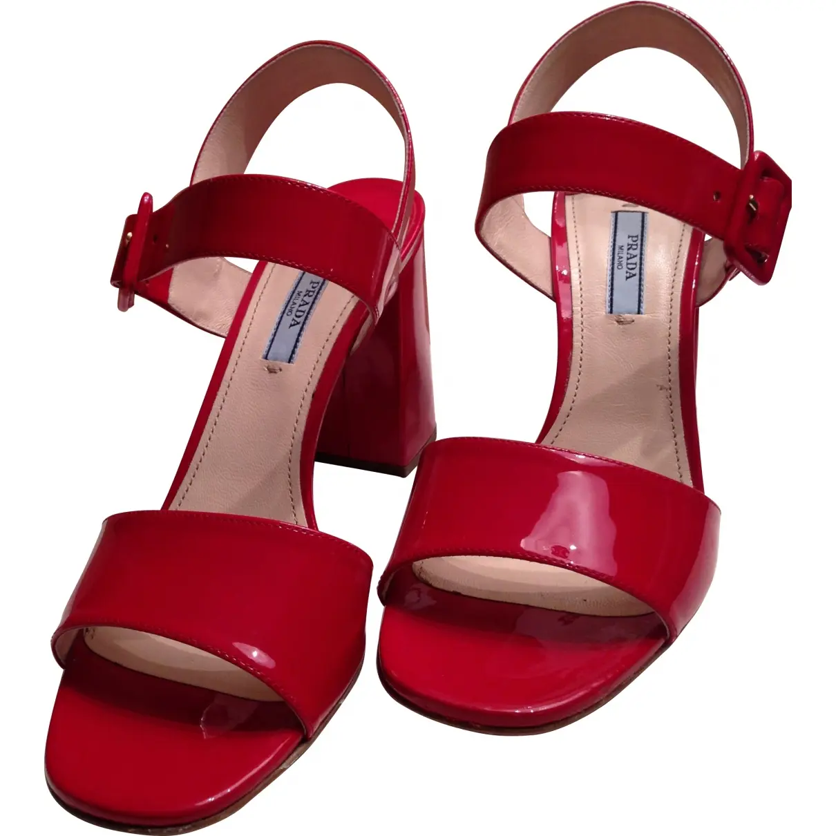 Red Patent leather Heels Prada