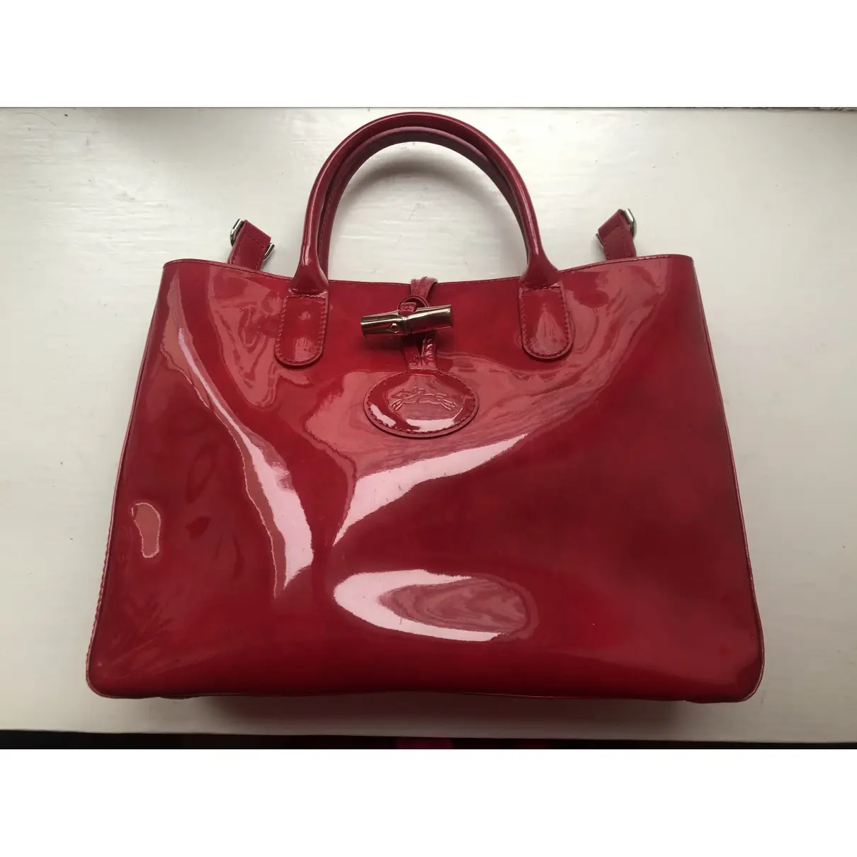 Roseau patent leather handbag Longchamp