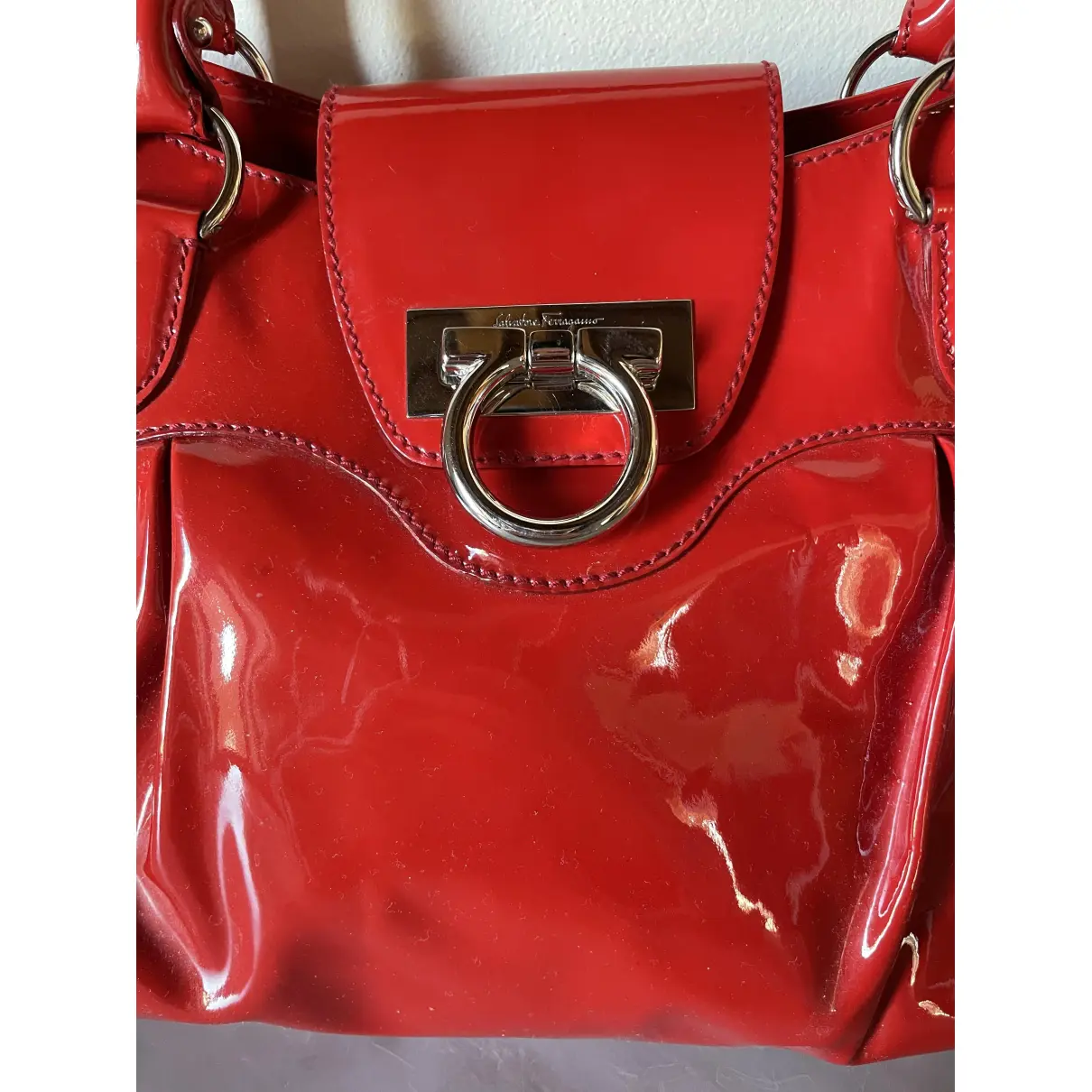 Buy Salvatore Ferragamo Patent leather handbag online