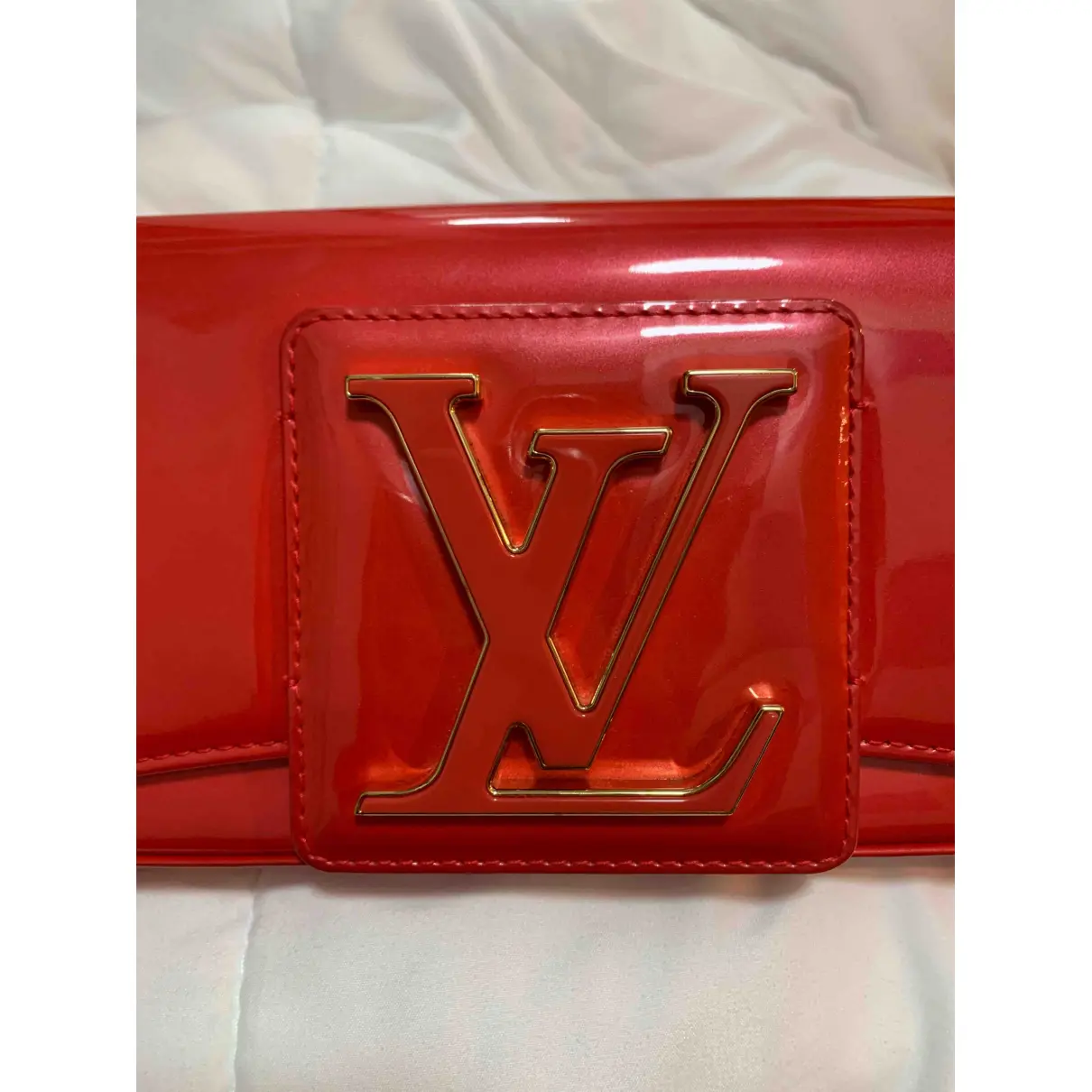 Sobe patent leather clutch bag Louis Vuitton