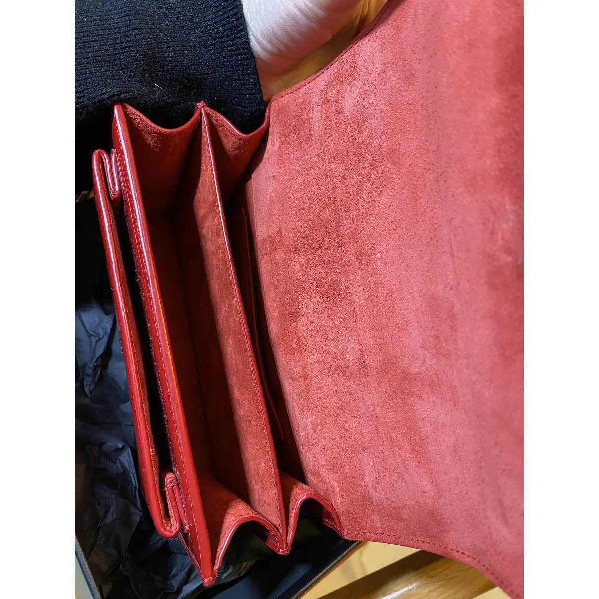 Sunset patent leather crossbody bag Saint Laurent