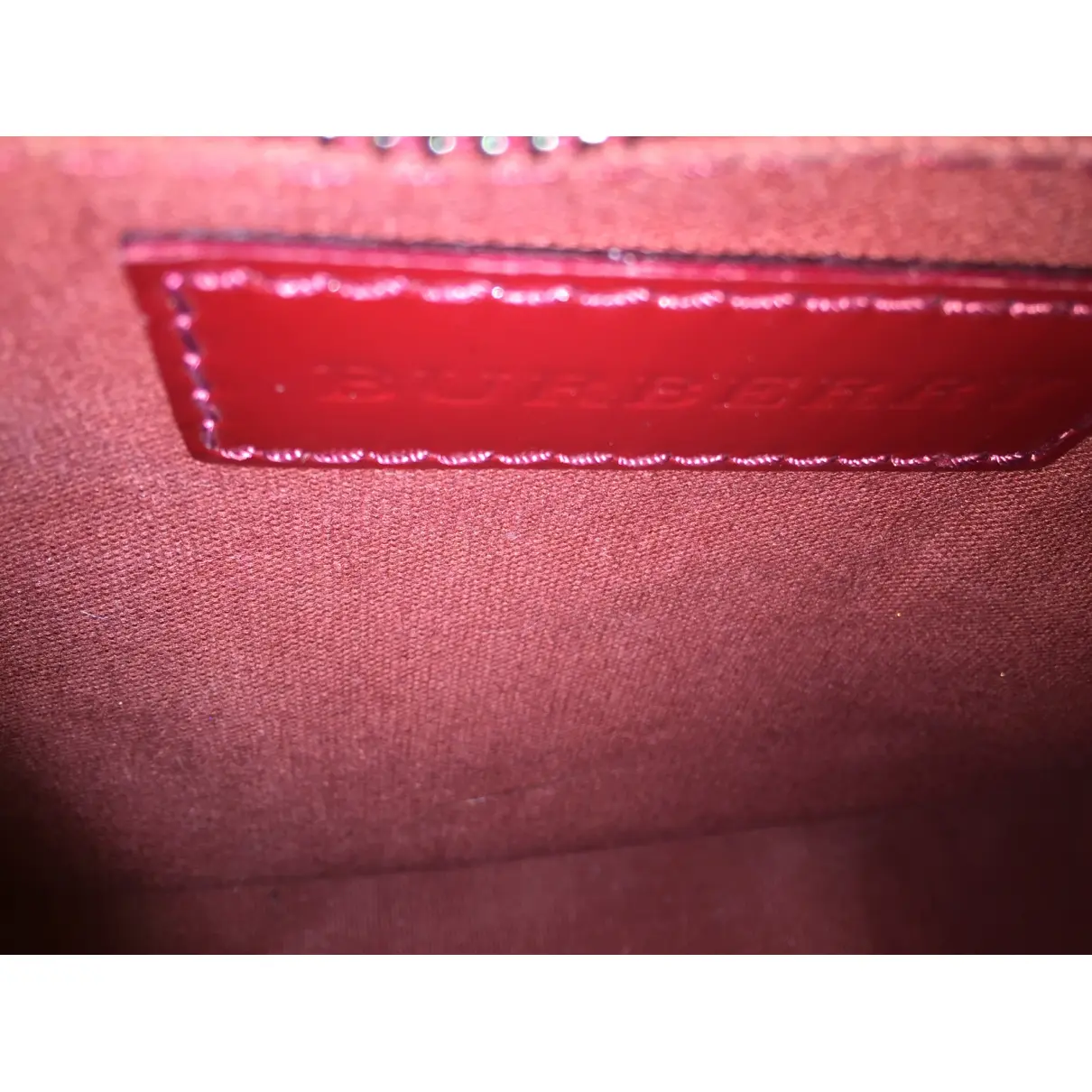 The Banner patent leather handbag Burberry