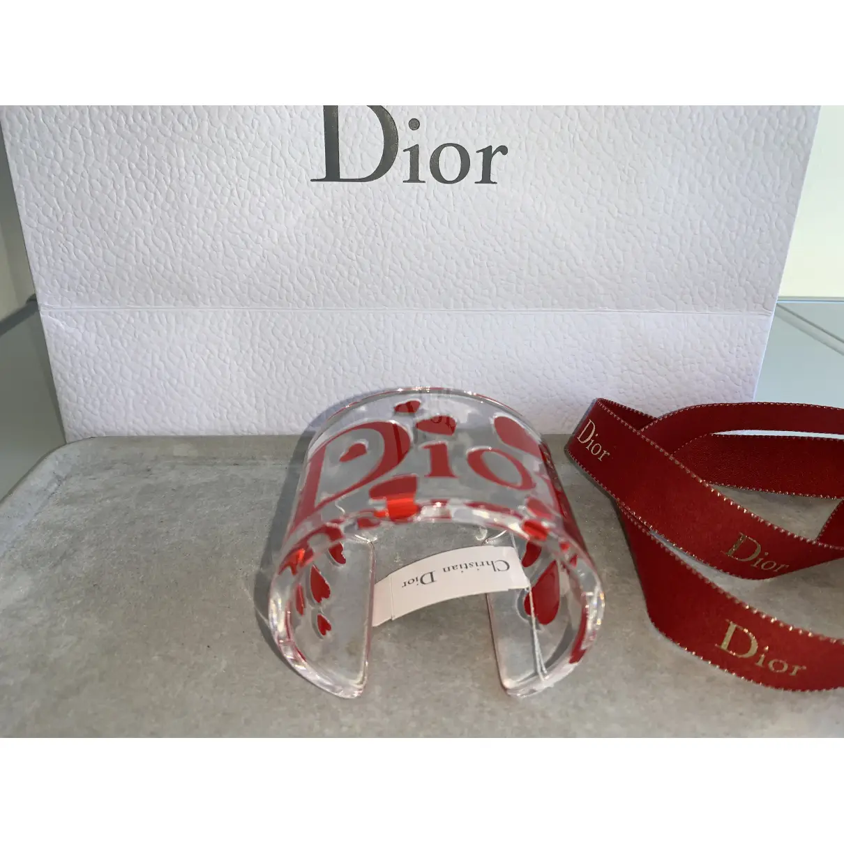 Buy Dior Red Plastic Bracelet online