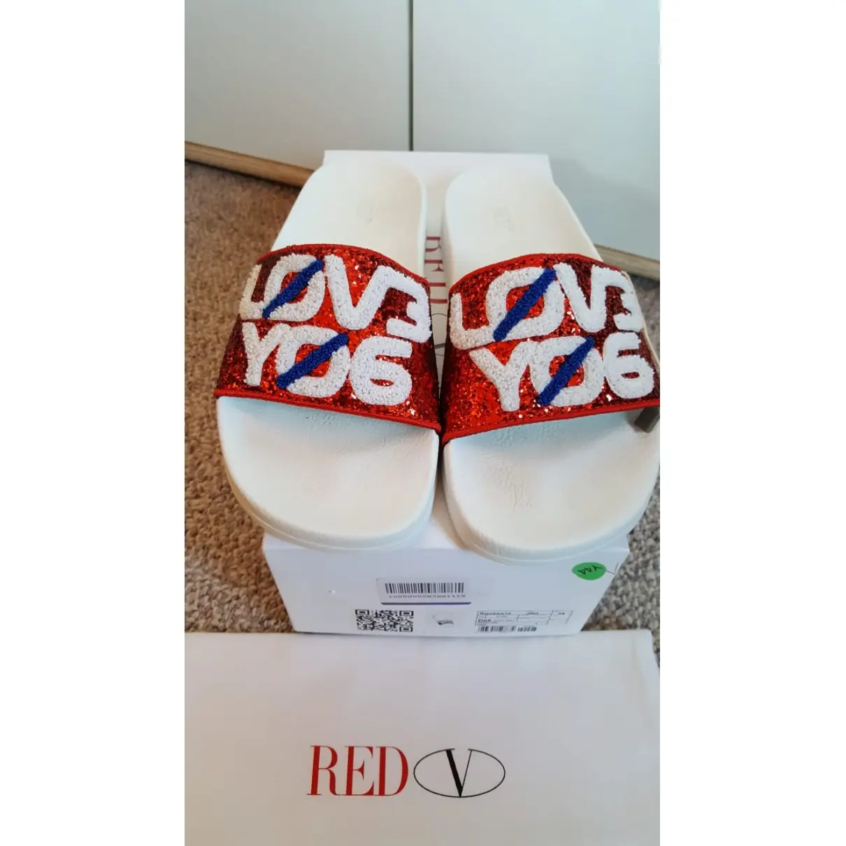 Buy Red Valentino Garavani Red Plastic Sandals online