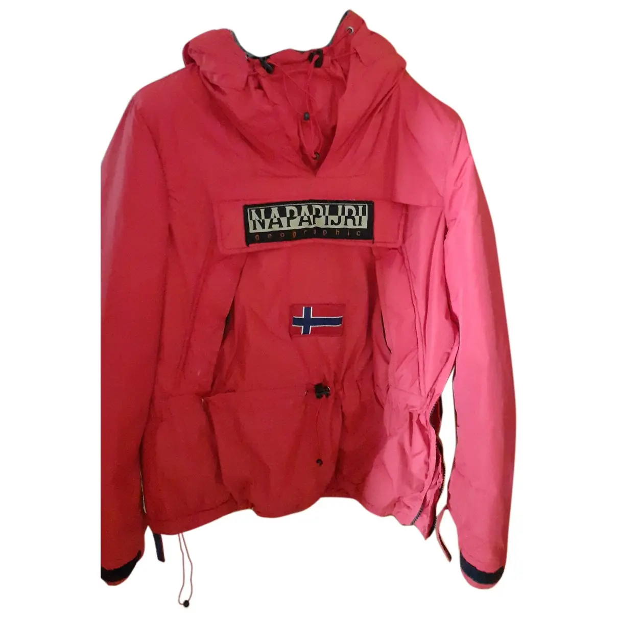 Red Polyester Jacket & coat Napapijri