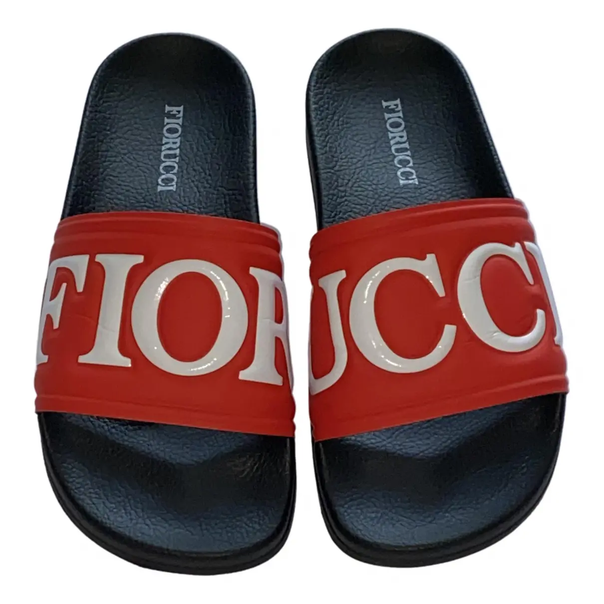 Red Rubber Sandals Fiorucci