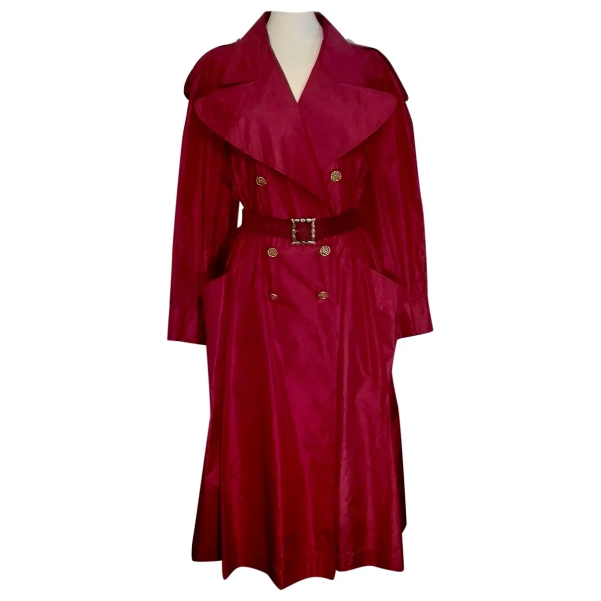 Silk trench coat Chanel - Vintage