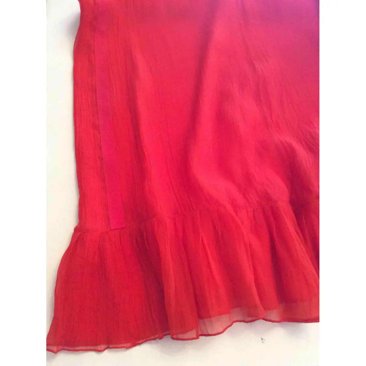 Buy Emporio Armani Silk maxi skirt online
