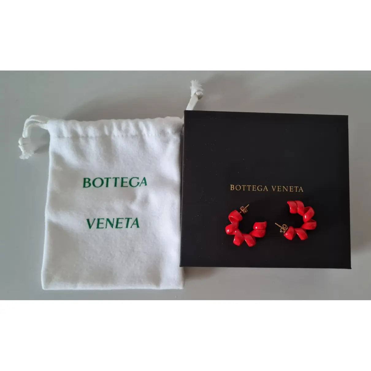 Turn silver earrings Bottega Veneta