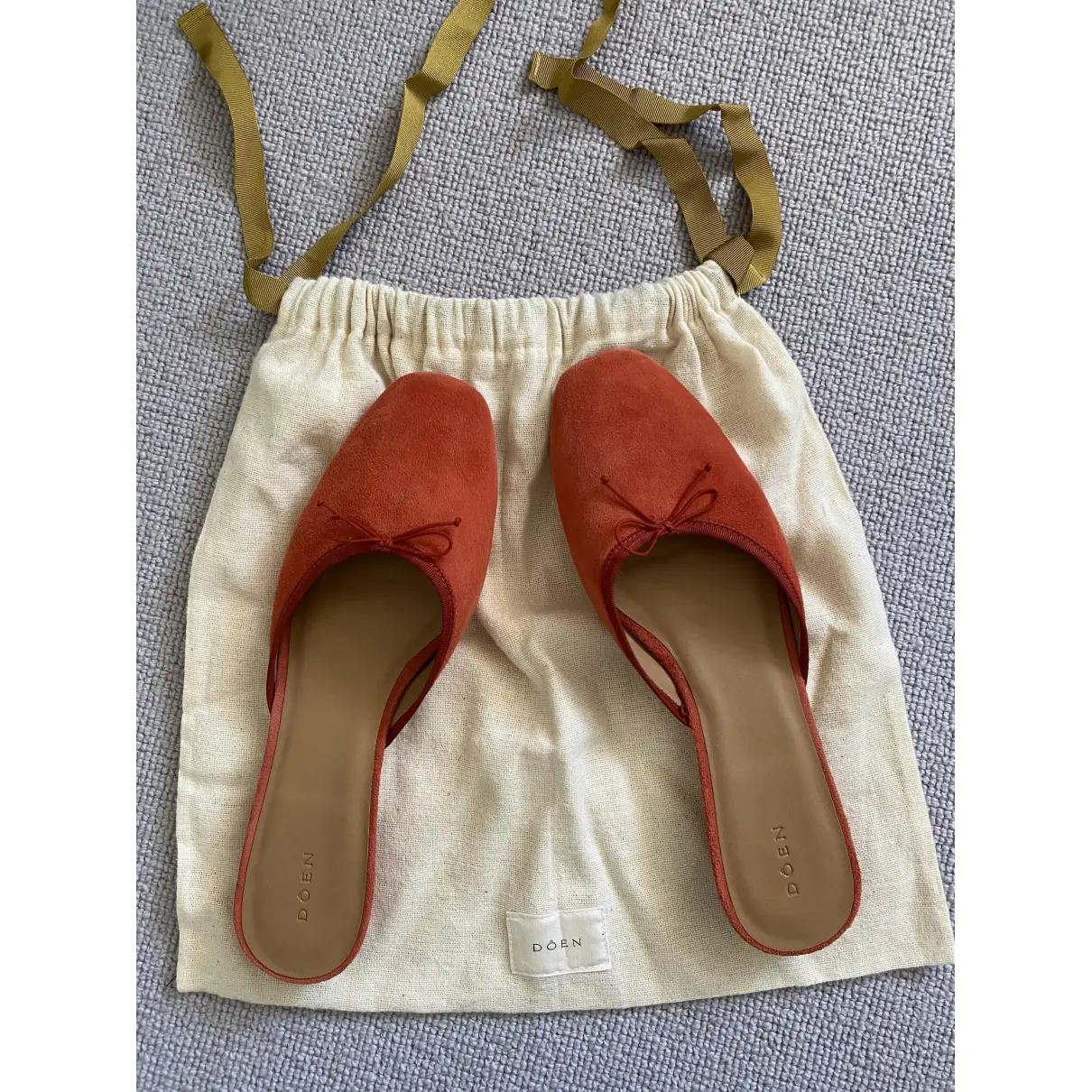 Red Suede Sandals Dôen