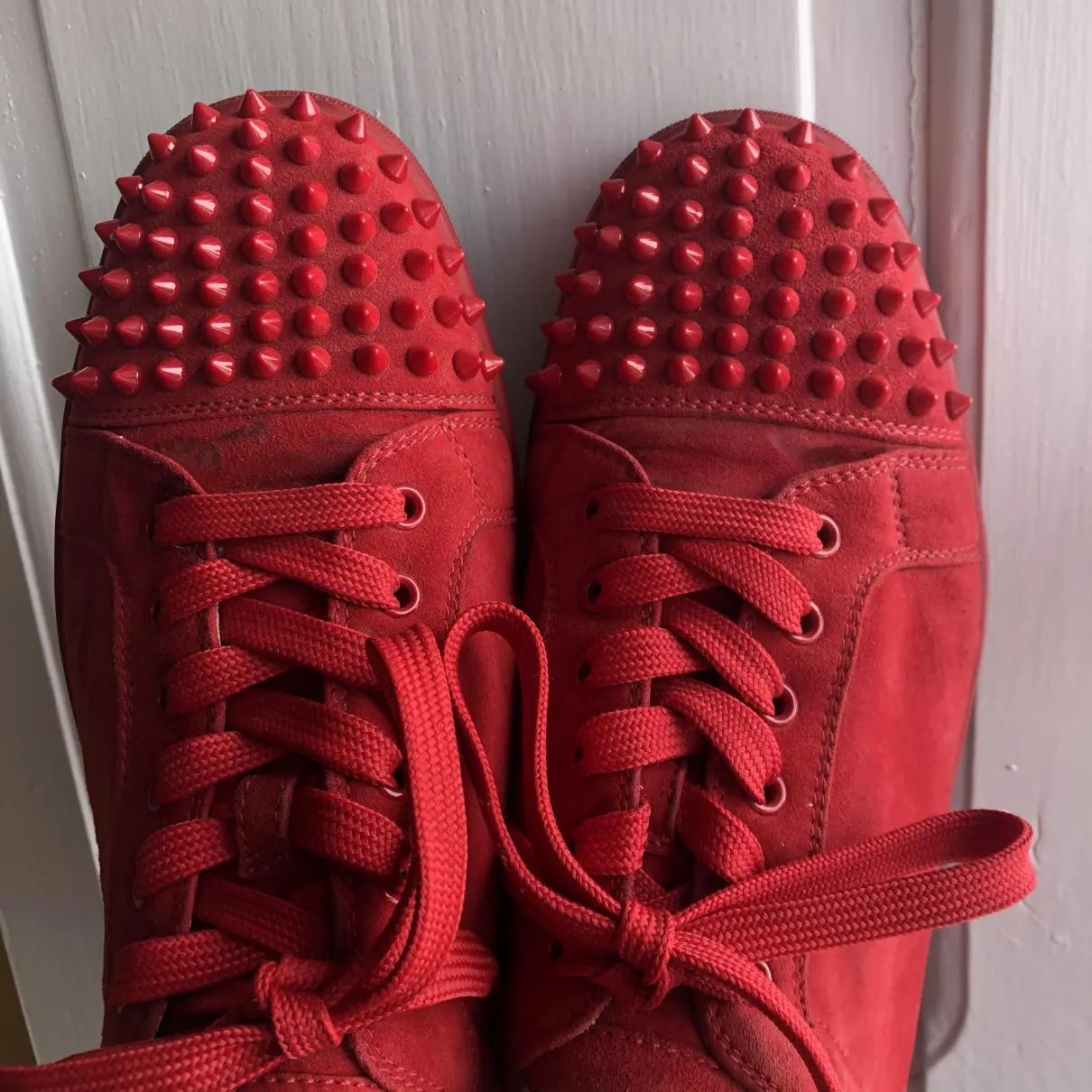 Buy Christian Louboutin Louis junior spike low trainers online
