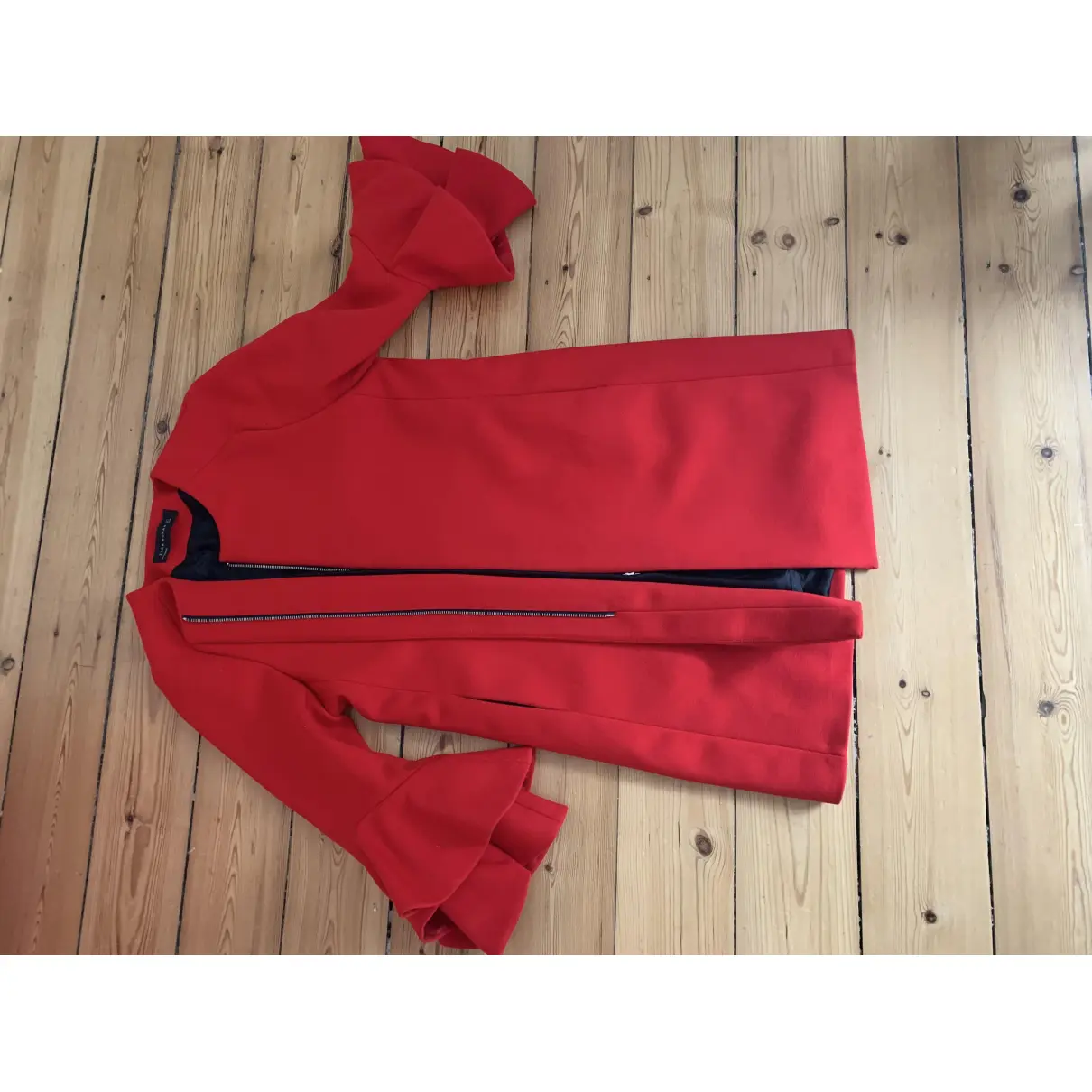 Red Suede Jacket Zara