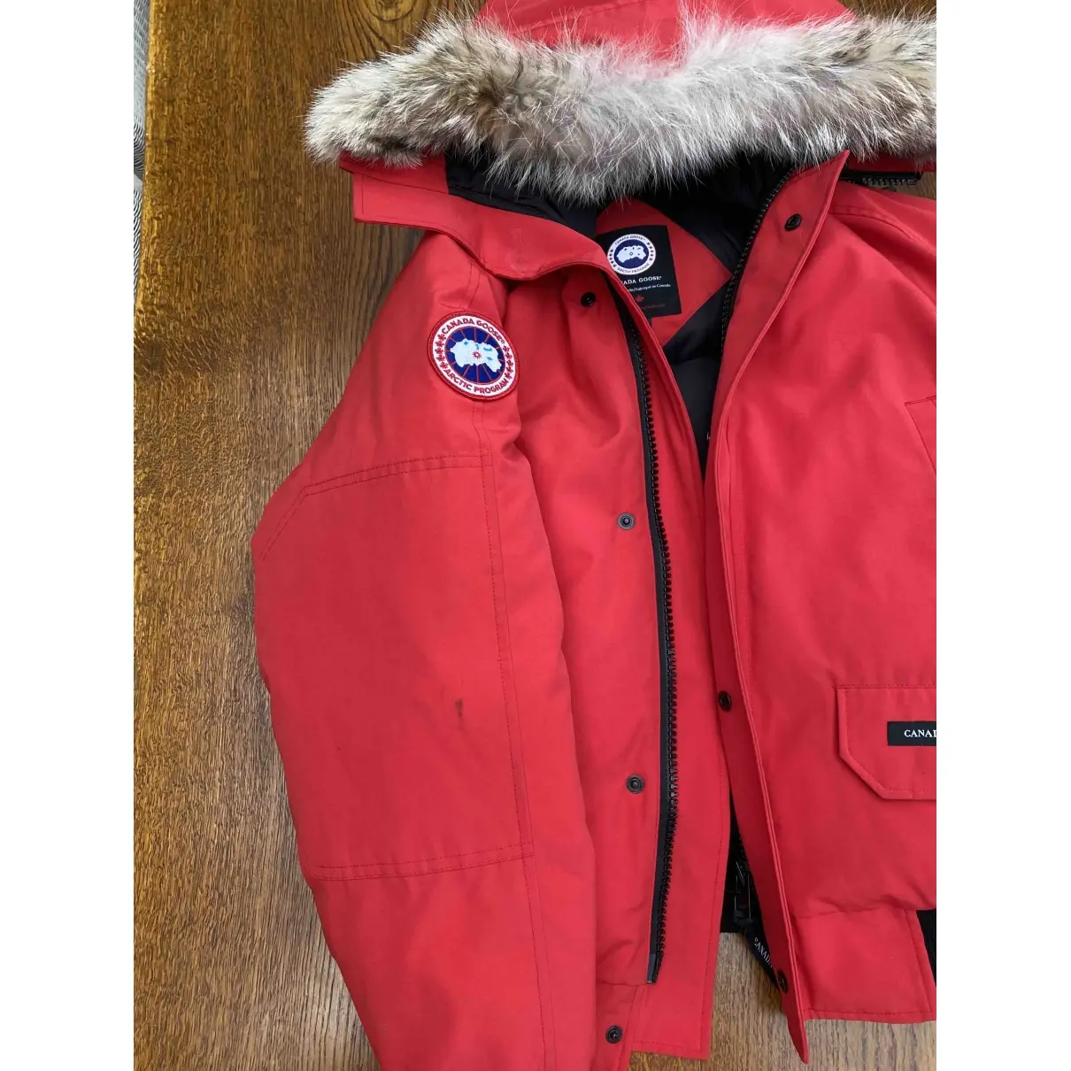 Buy Canada Goose Red Synthetic Coat online