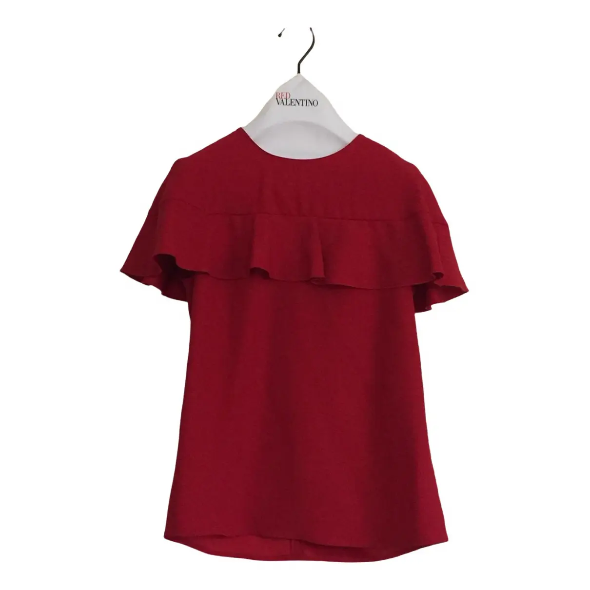 Red Synthetic Top Red Valentino Garavani