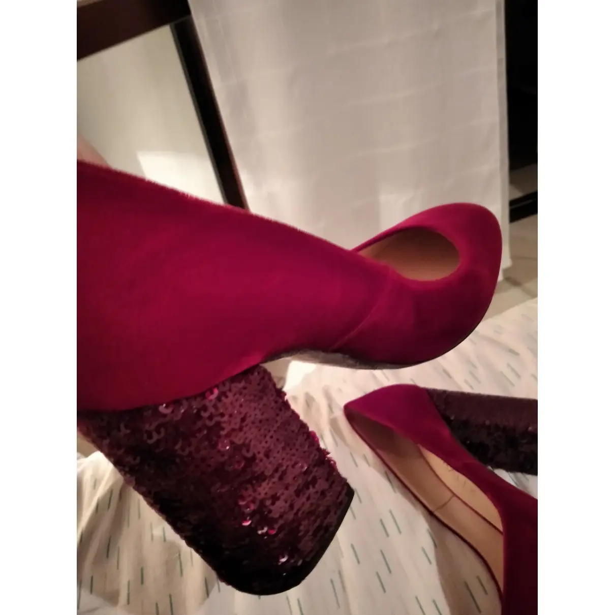 Velvet heels Lella Baldi