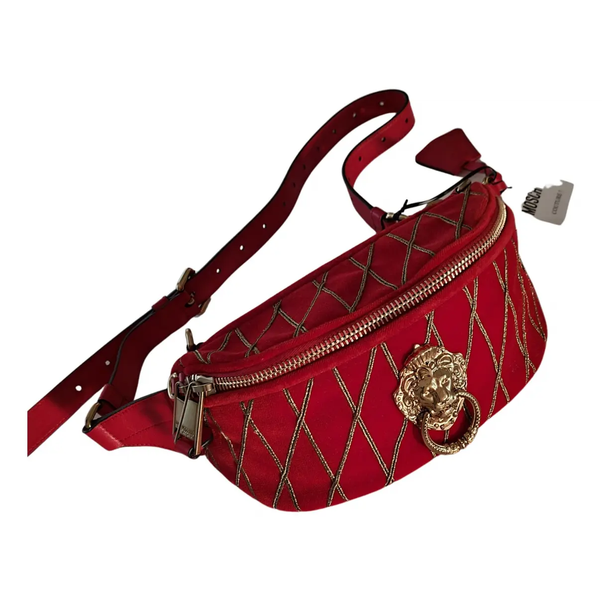Velvet handbag Moschino