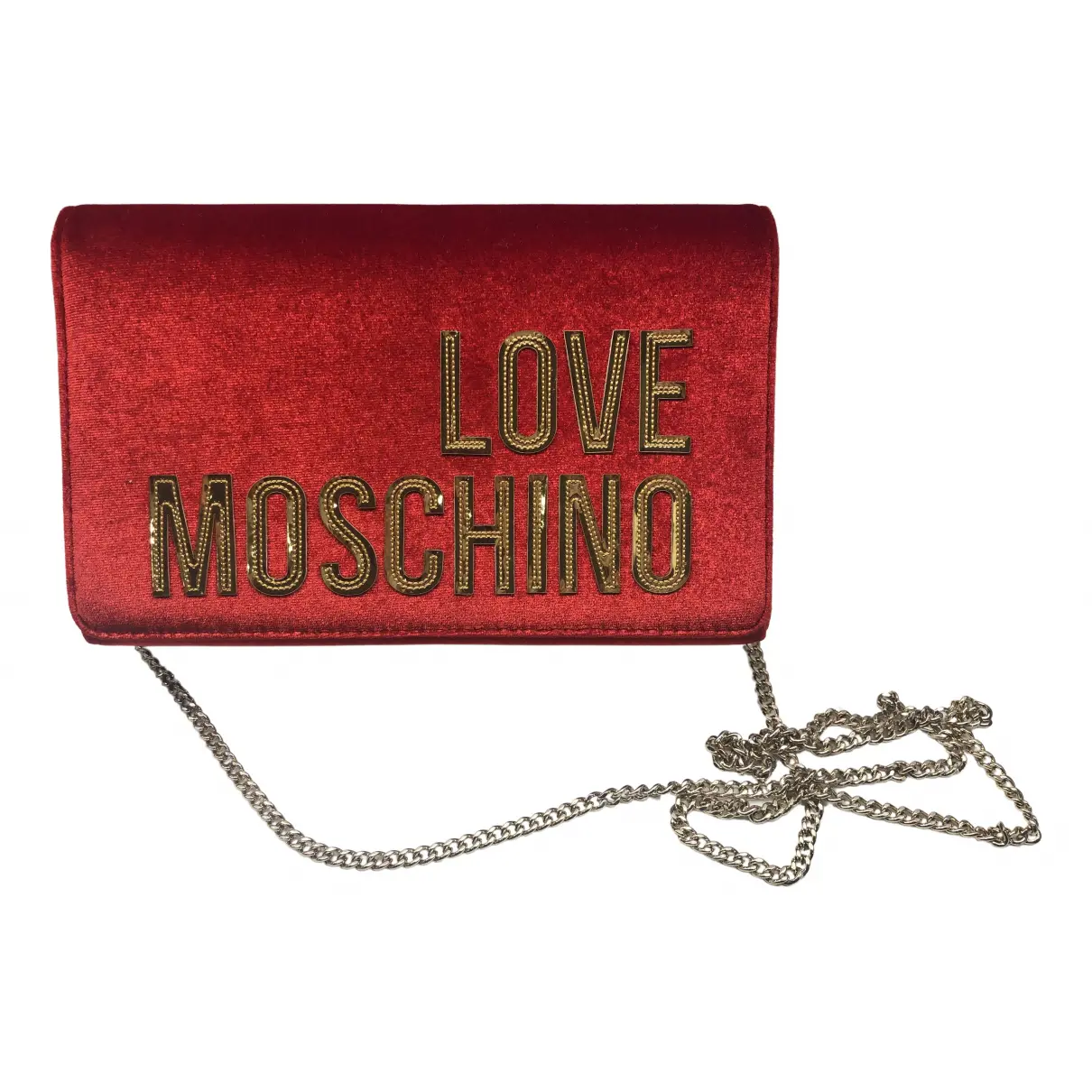 Velvet crossbody bag Moschino Love