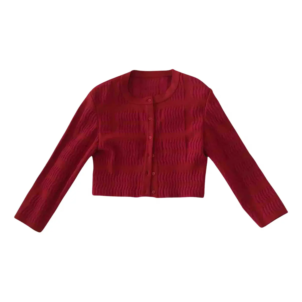 Red Viscose Knitwear Alaïa