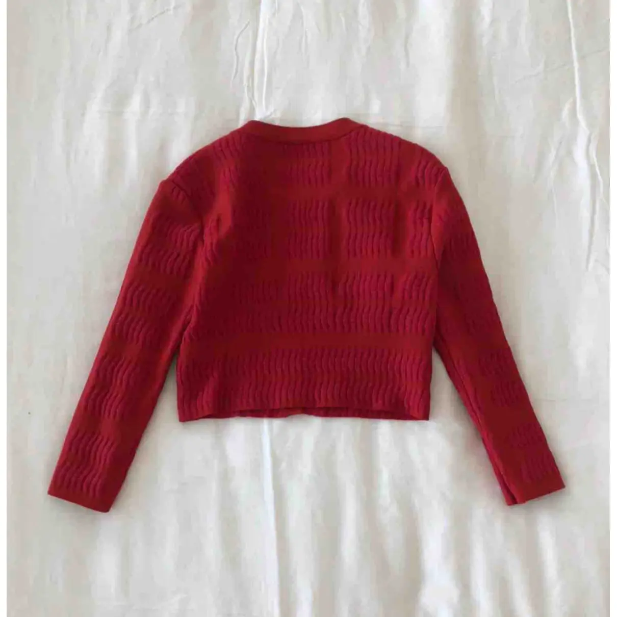 Buy Alaïa Red Viscose Knitwear online