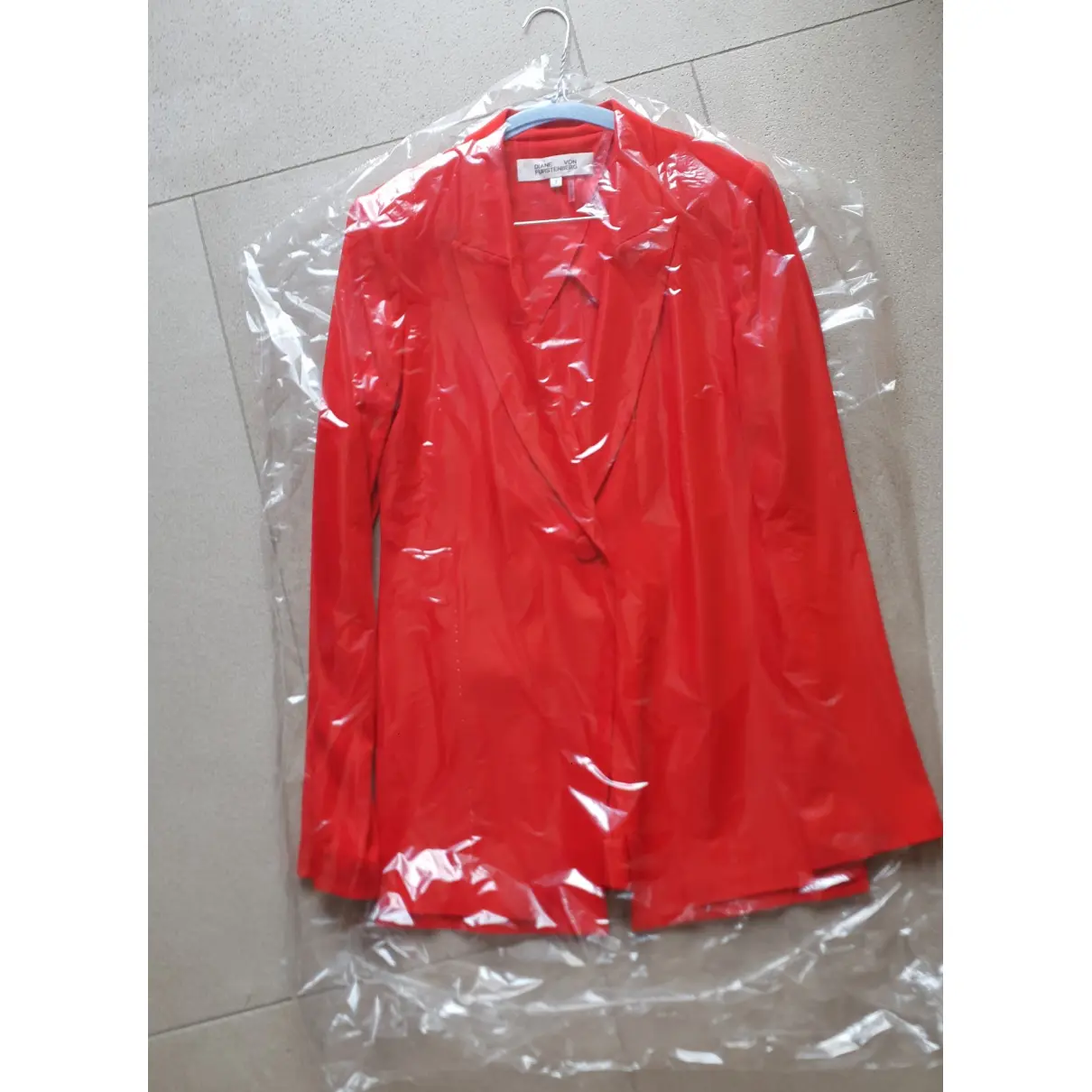Red Viscose Jacket Diane Von Furstenberg