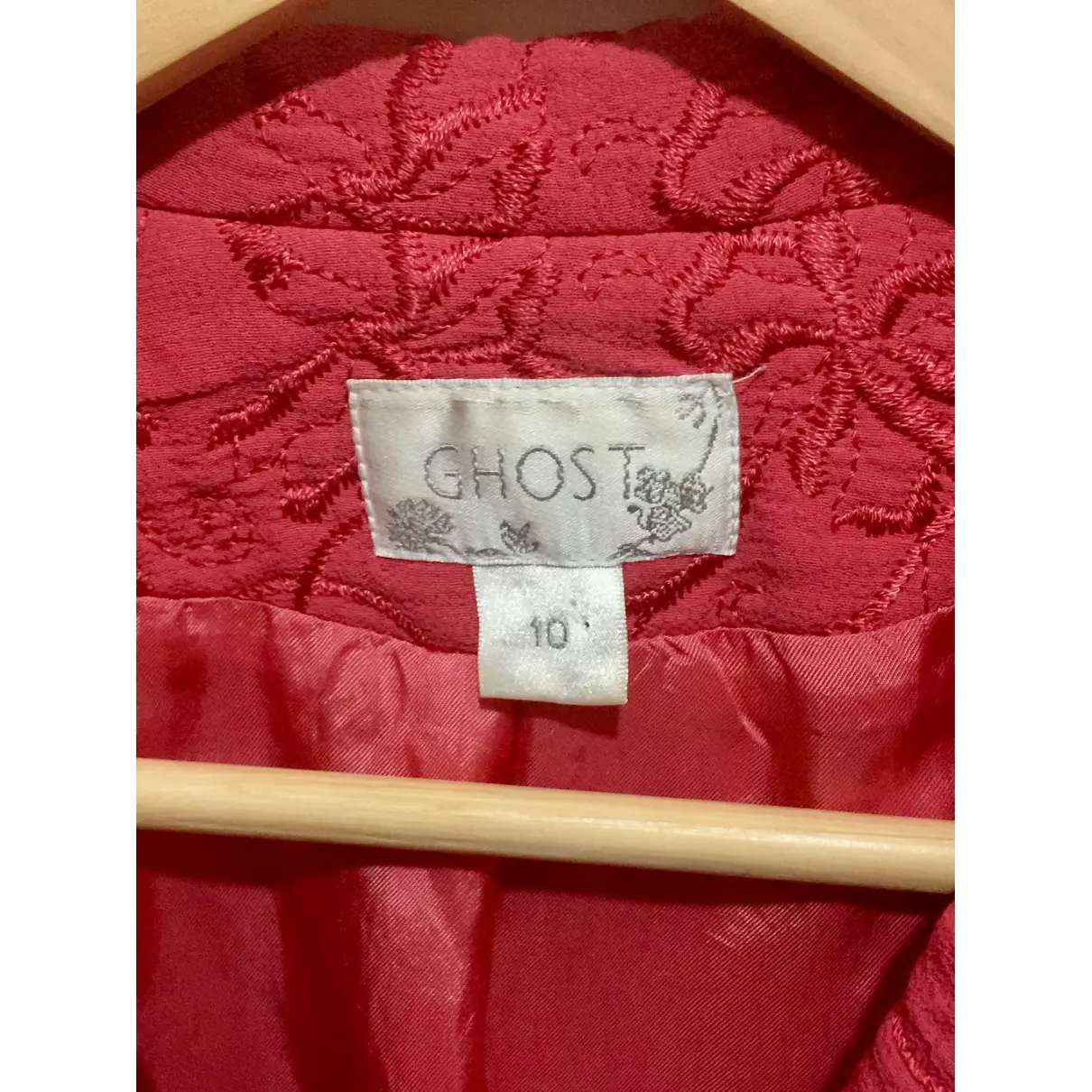 Buy Ghost London Red Viscose Jacket online - Vintage