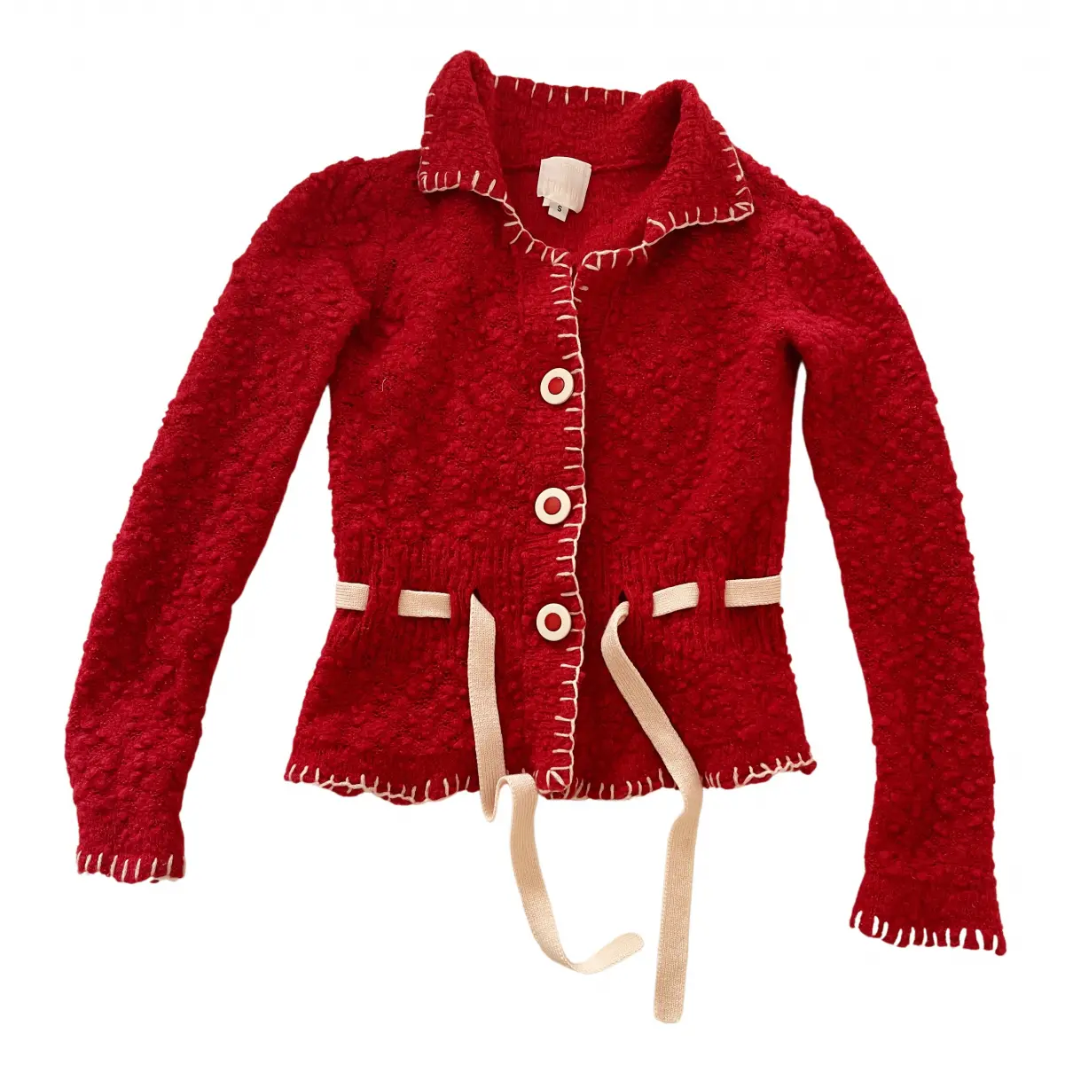 Wool cardi coat Anna Sui