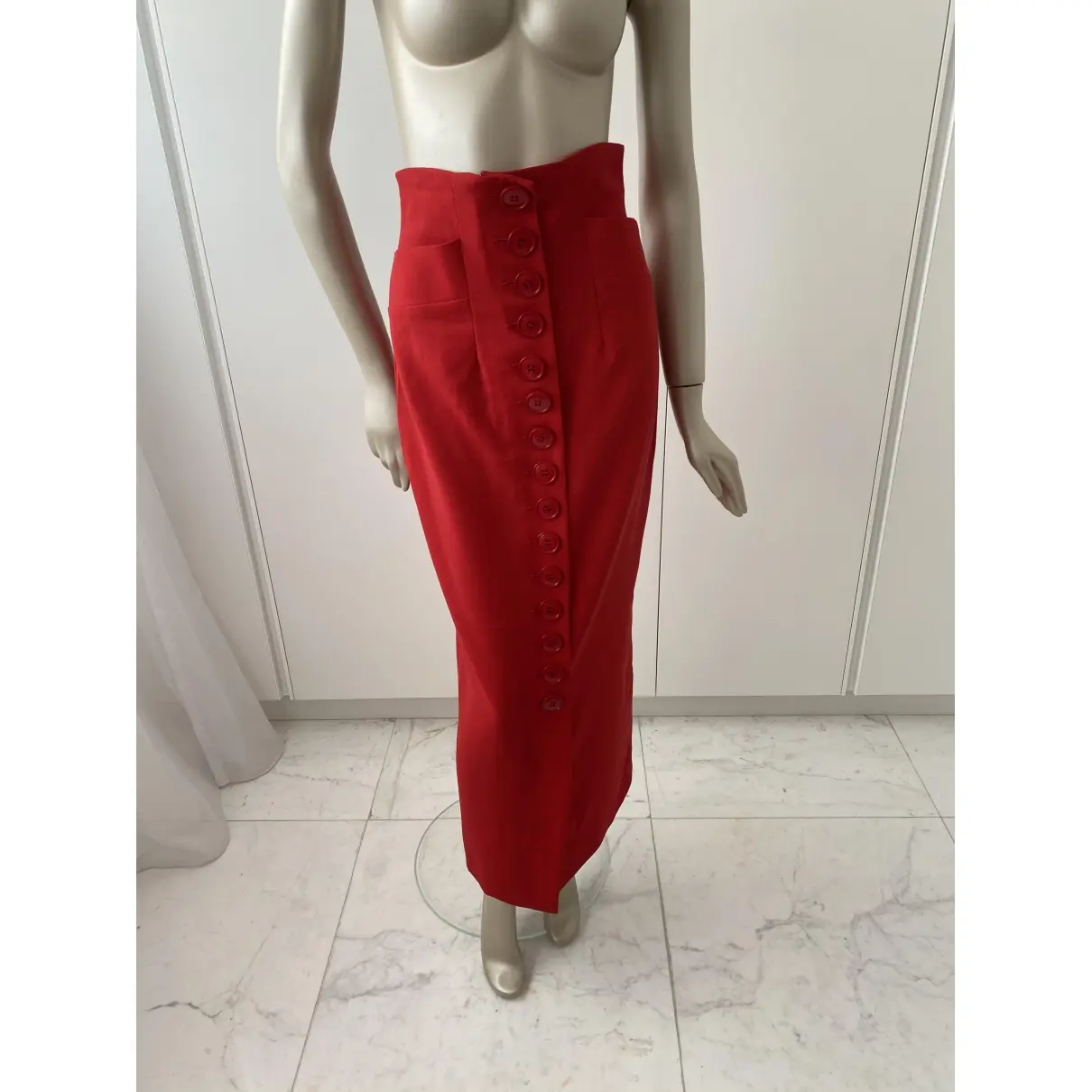 Buy Gianfranco Ferré Wool maxi skirt online