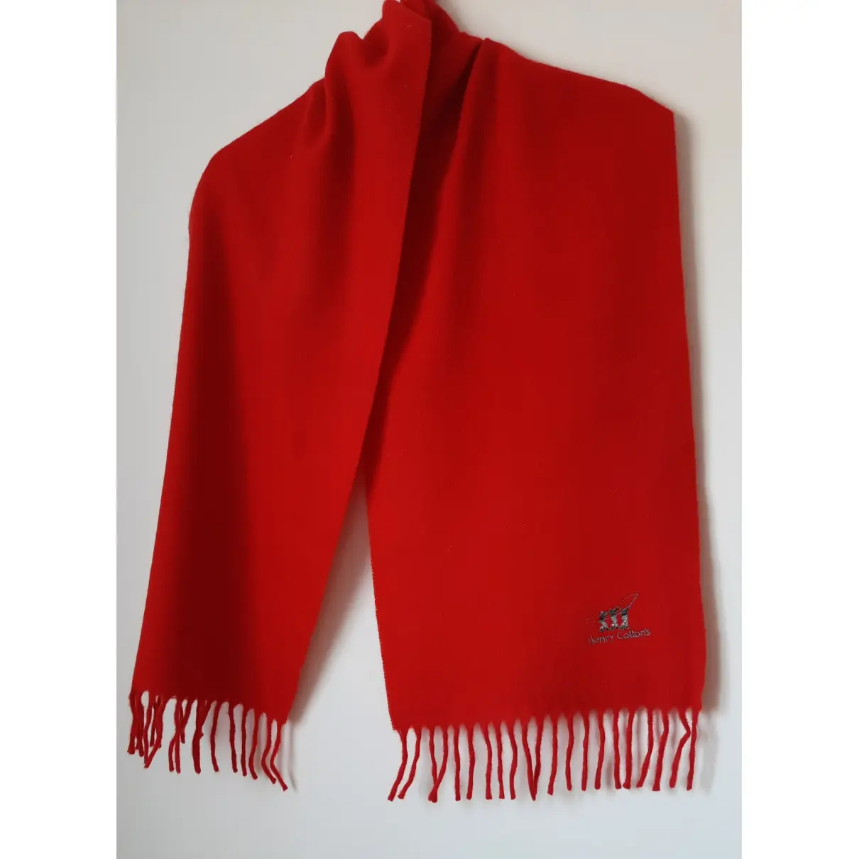 Buy Henry Cotton Wool scarf & pocket square online