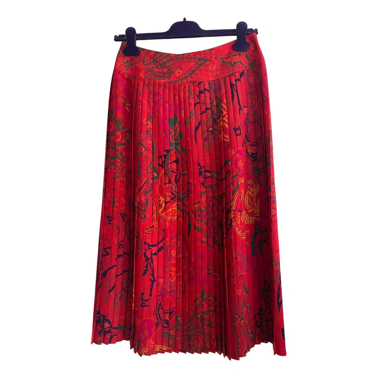 Wool mid-length skirt Kenzo - Vintage