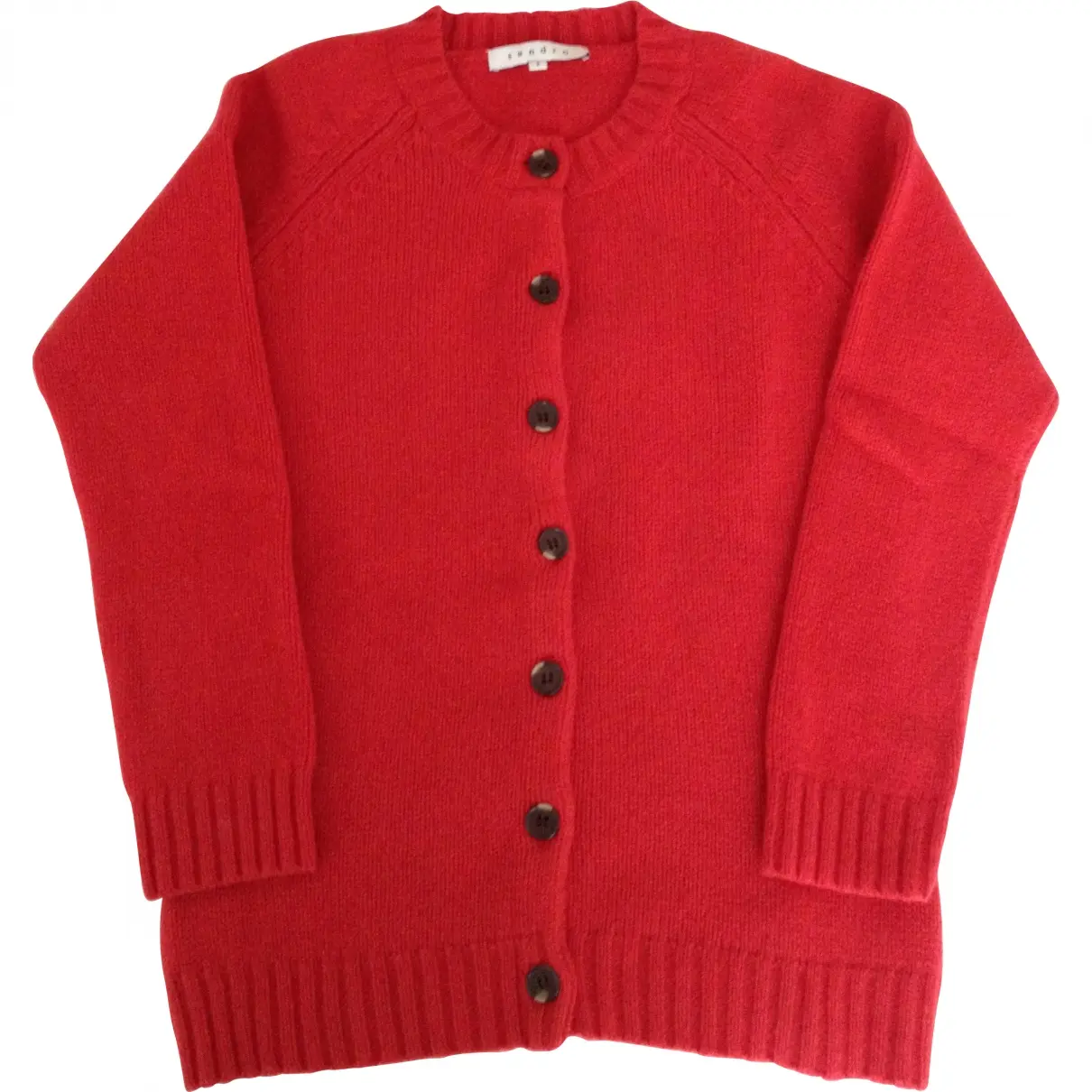 Red Wool Knitwear Sandro