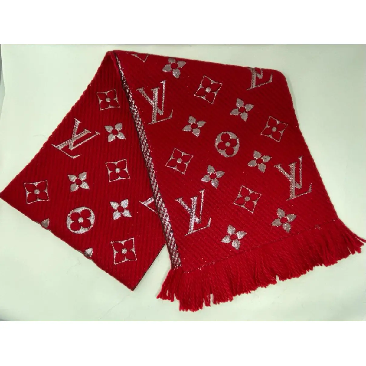 Buy Louis Vuitton Logomania wool scarf online