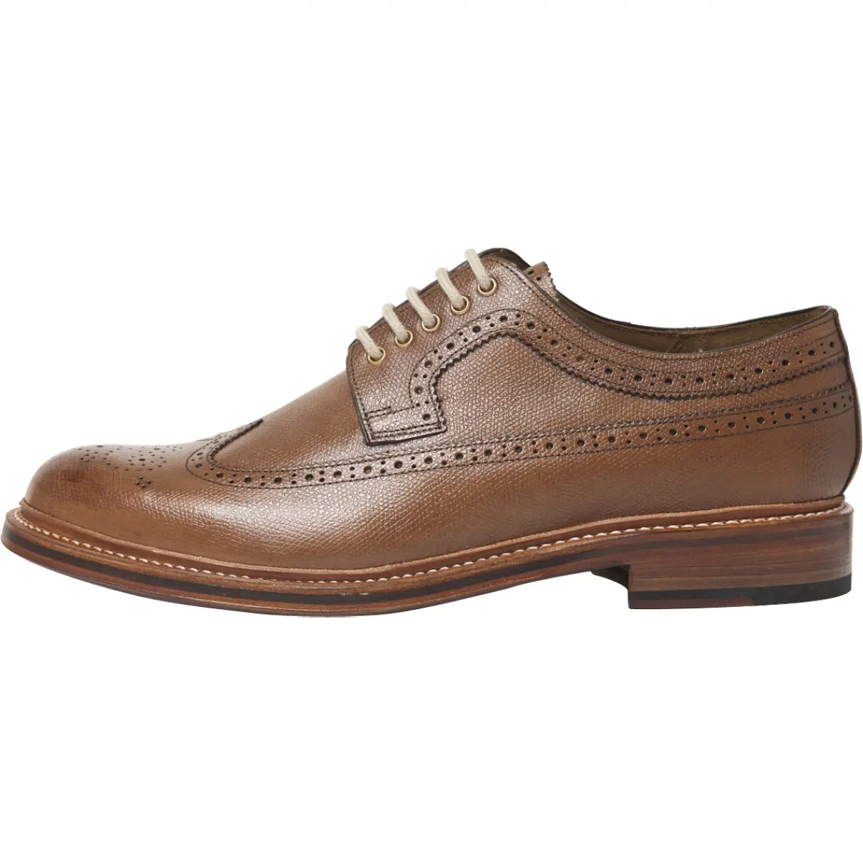 SID DERBY SHOES, IN BROWN LEATHER Grenson