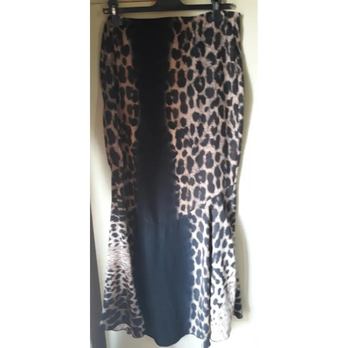 Buy Roberto Cavalli Silk maxi skirt online