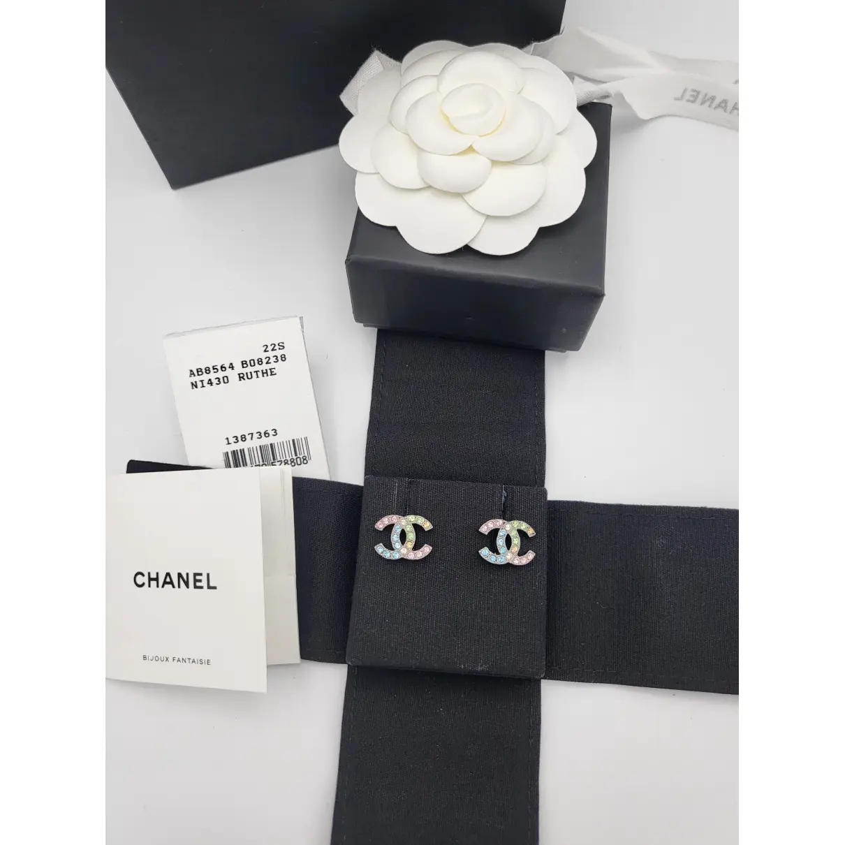 CC crystal earrings Chanel