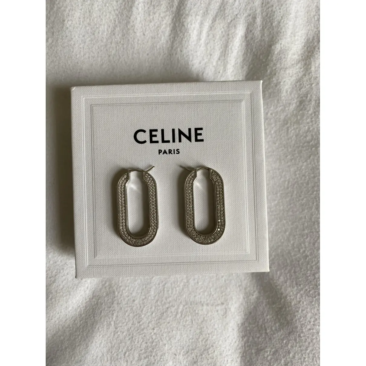 Hoop crystal earrings Celine